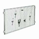 Black Steel Peg Board for Workbenches with Mounting Hardwares, 18 x 36" redirect to product page
